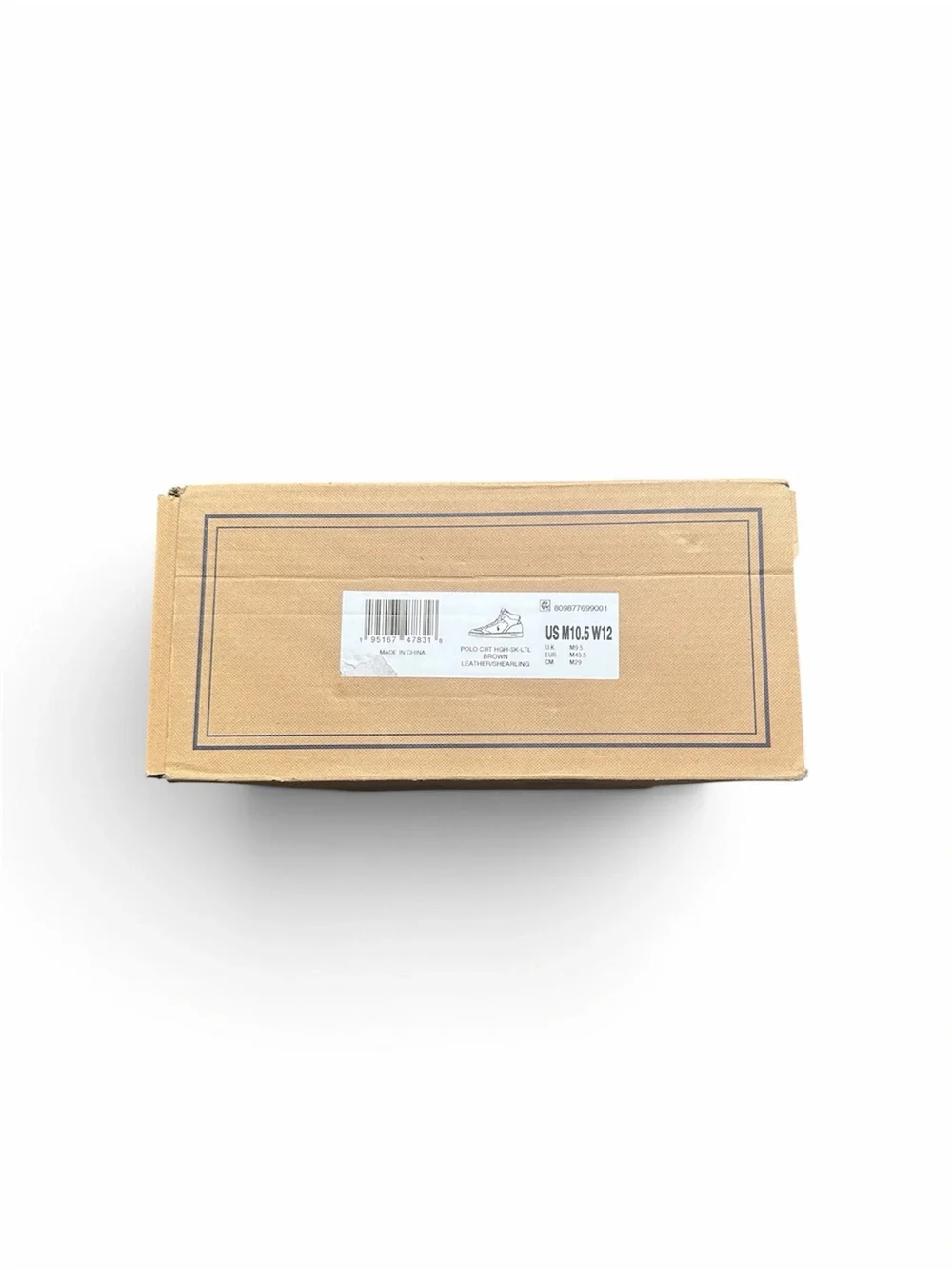 Polo by Ralph Lauren Brown Leather High-Top Sneakers